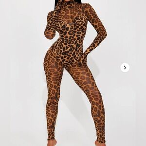 Leopard Print Jumpsuit